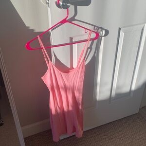 Pink Sleeveless Women's Dress